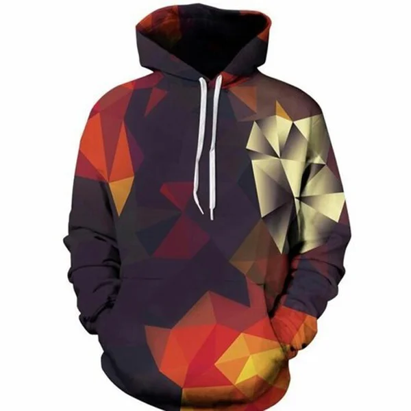 Custom 3D Low-Poly Geometric Sublimation Hoodie | B2B OEM