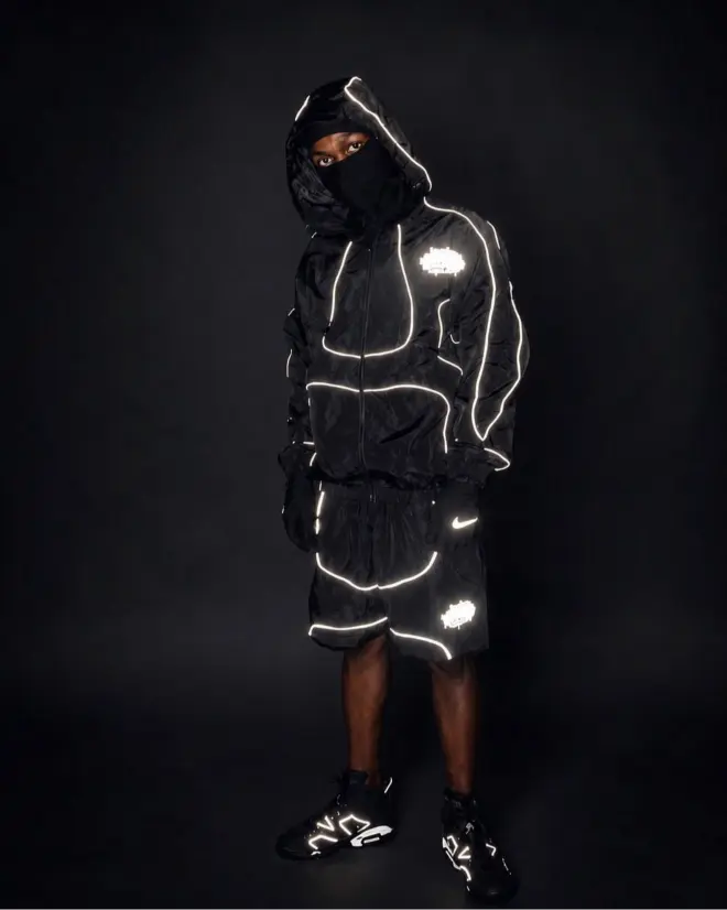 Custom 3M Reflective Windbreaker & Shorts Set | Techwear Tracksuit Set