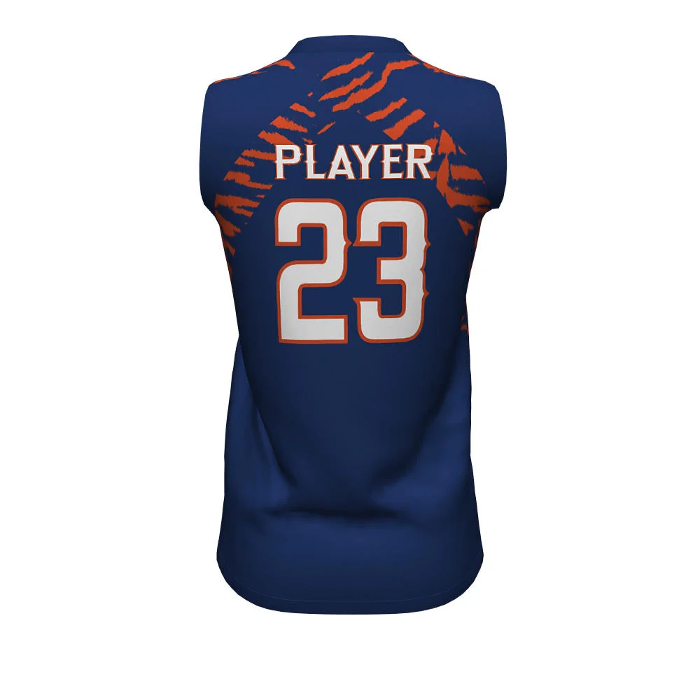 Softball JerseyCustom Animal Stripe Sleeveless Softball Jersey | OEM