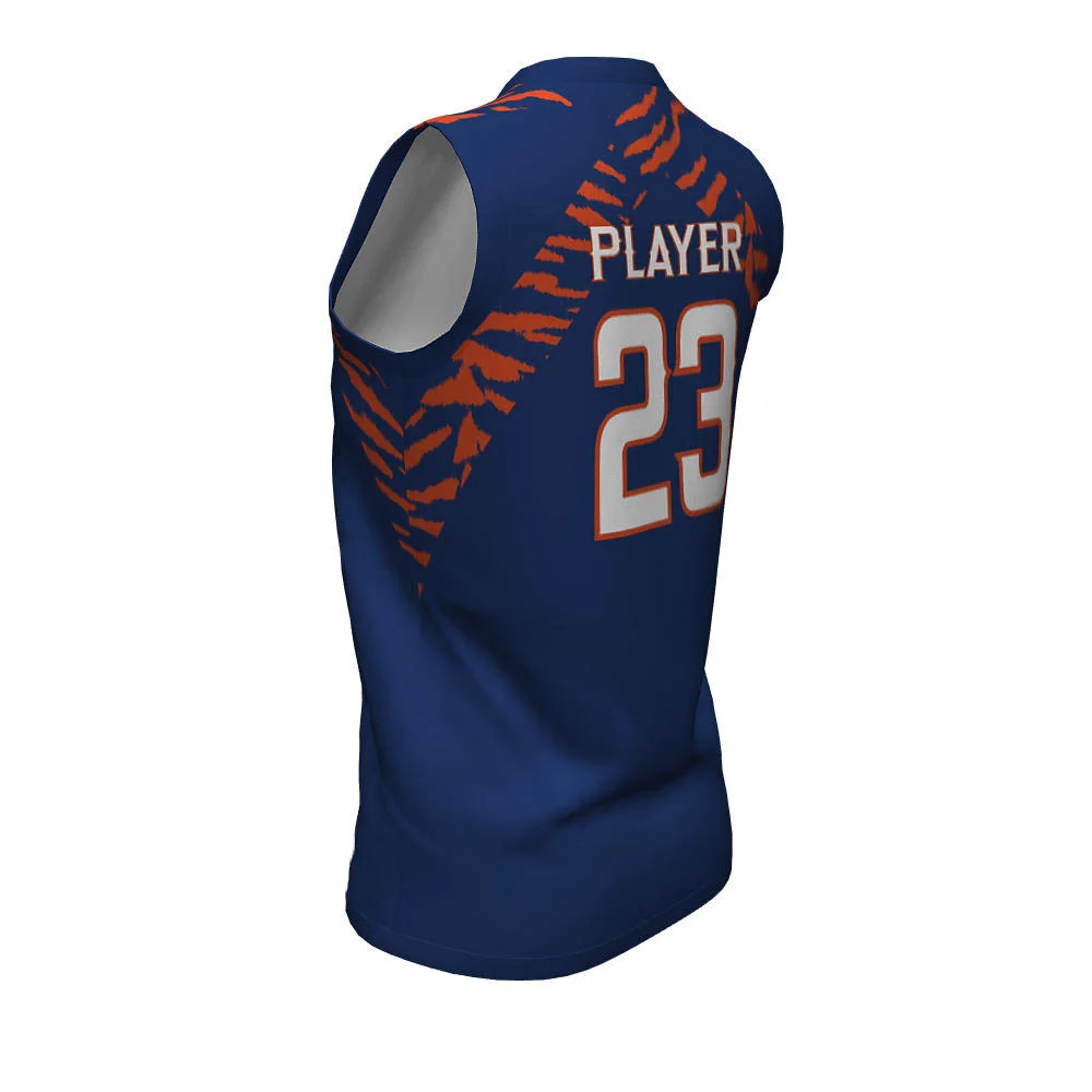 Softball JerseyCustom Animal Stripe Sleeveless Softball Jersey | OEM