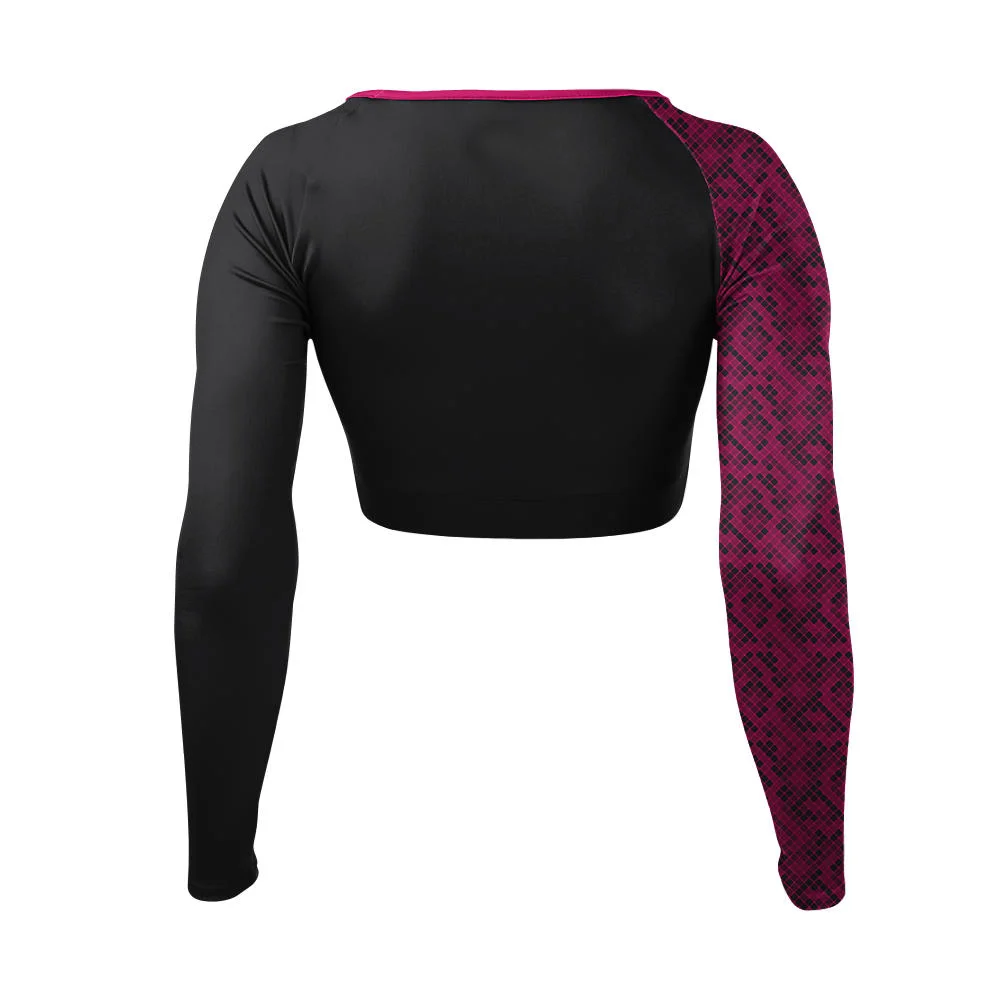 Custom Asymmetrical Paw Print Cheer V-Neck Bodyliner | OEM