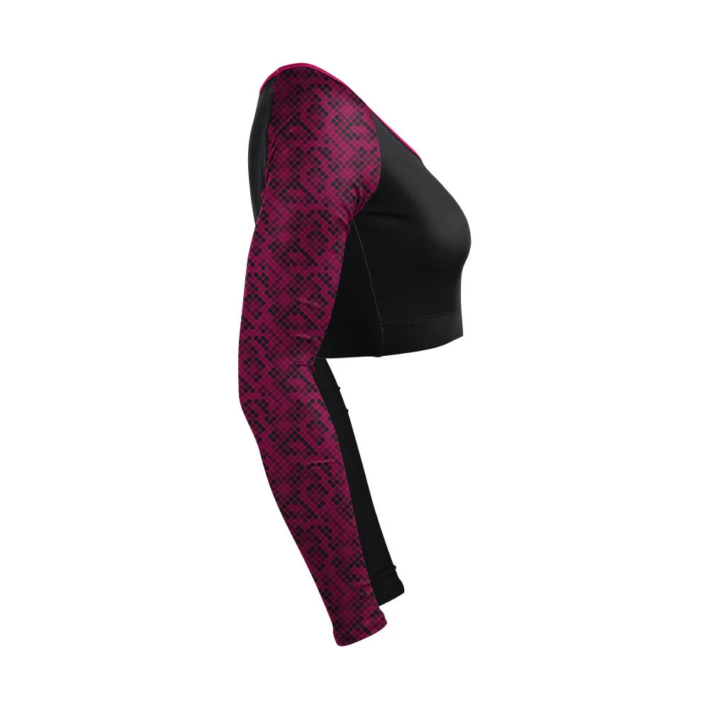 Custom Asymmetrical Paw Print Cheer V-Neck Bodyliner | OEM