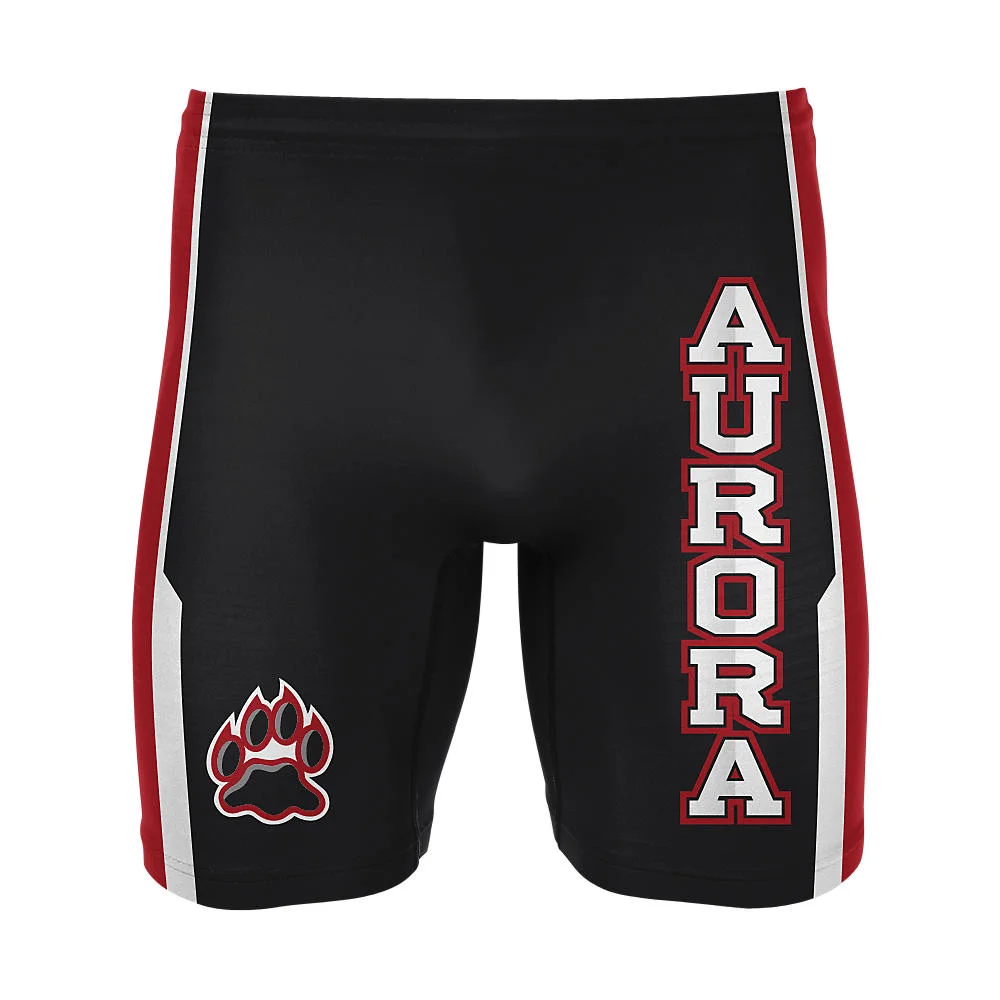Custom Aurora Paw Print Wrestling Compression Shorts | B2B OEM