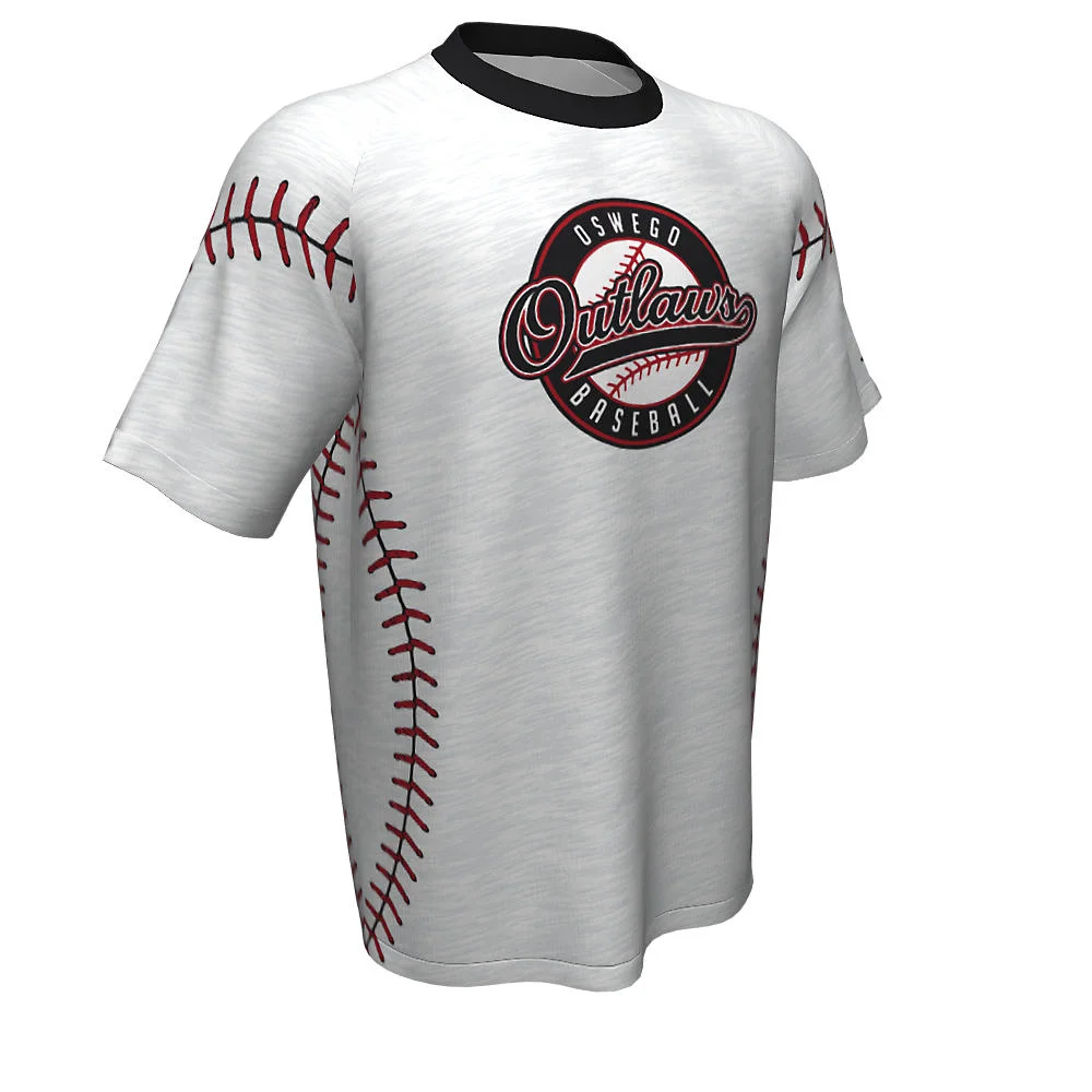 Custom Baseball Seam Sublimated Short Sleeve Jersey | OEM