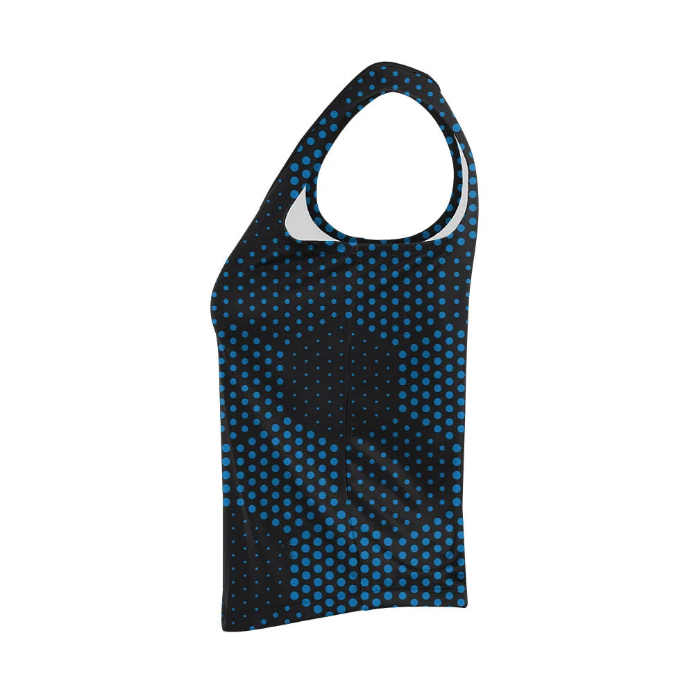 Custom Hex Dot Sublimated Cheer Sleeveless Shell | OEM