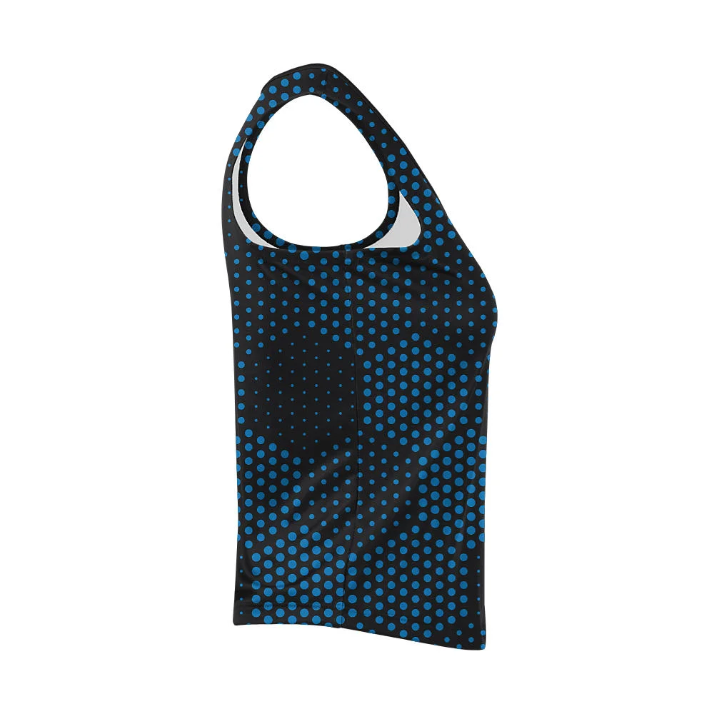 Custom Hex Dot Sublimated Cheer Sleeveless Shell | OEM