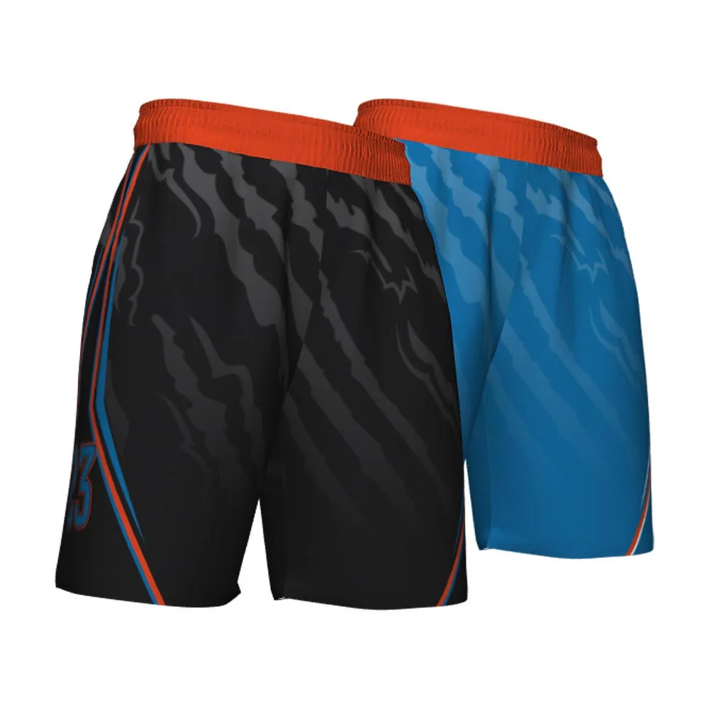 Custom Scratch Print Reversible Basketball Shorts | OEM