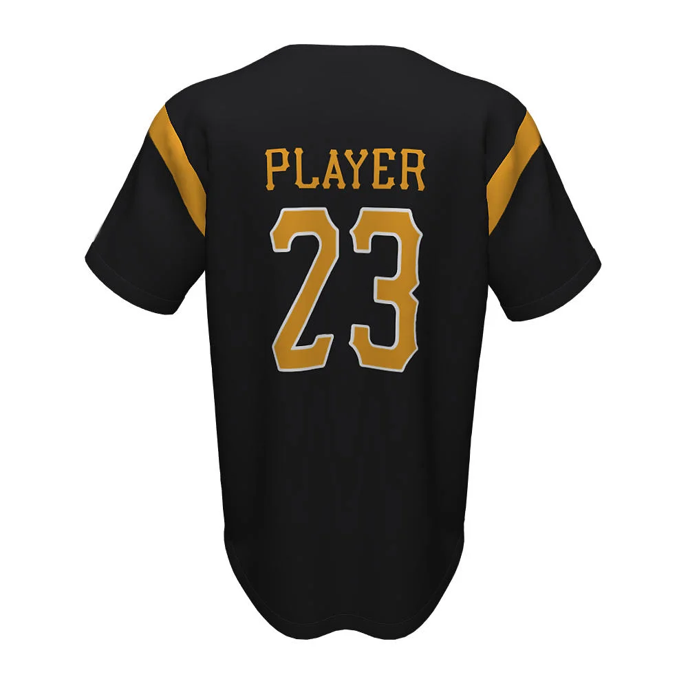 Custom Athletic Curve Full Button Baseball Jersey | OEM
