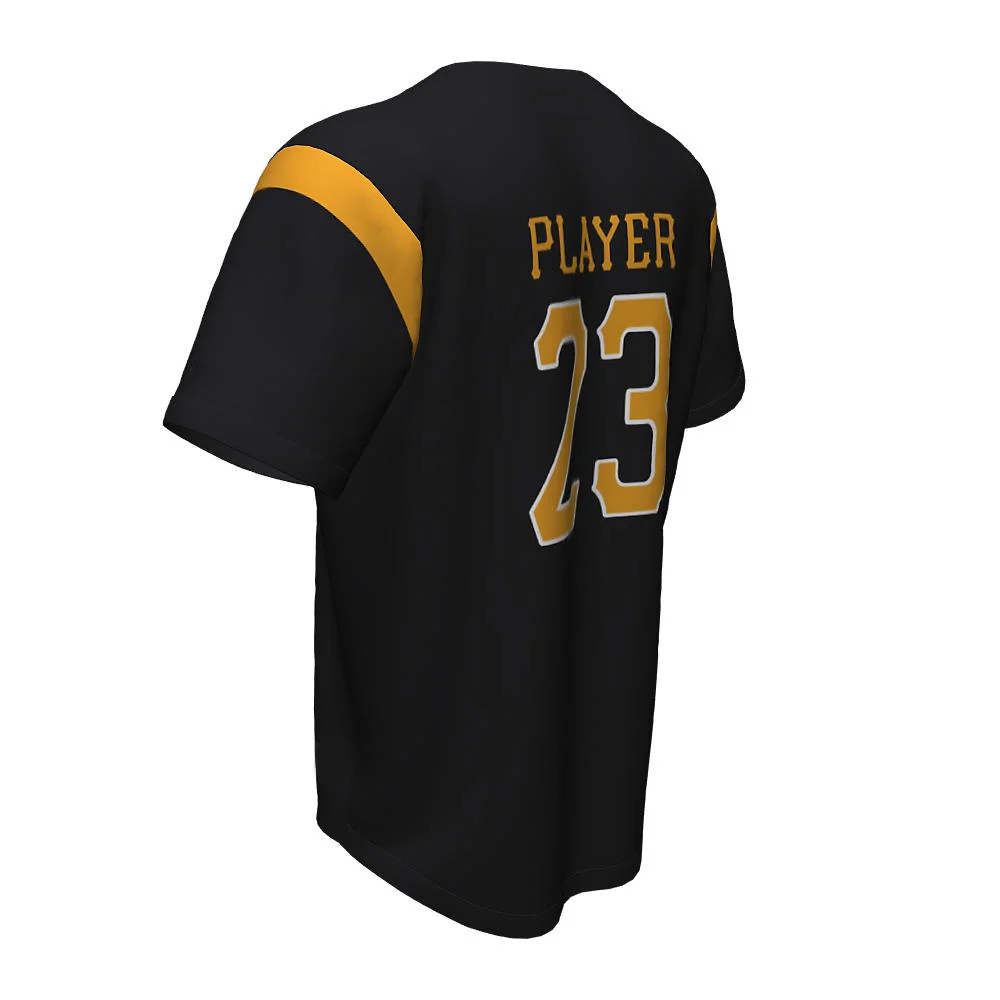 Custom Athletic Curve Full Button Baseball Jersey | OEM
