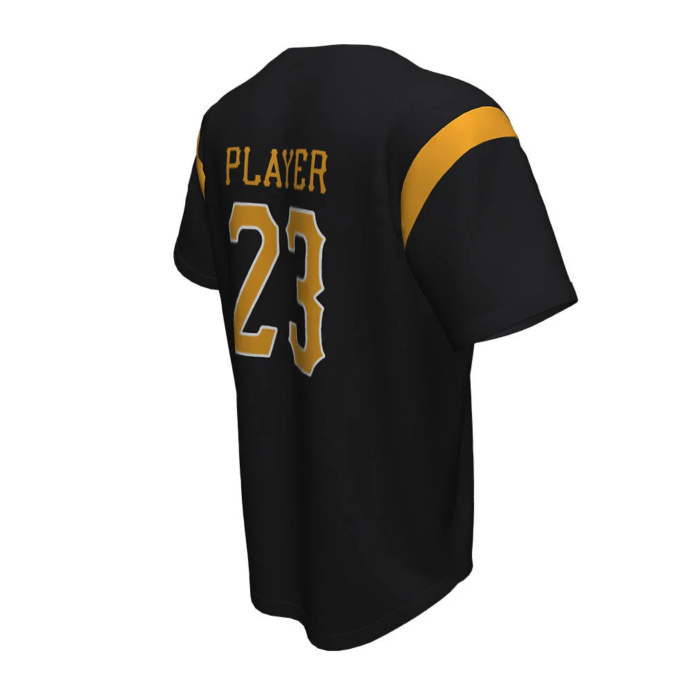 Custom Athletic Curve Full Button Baseball Jersey | OEM
