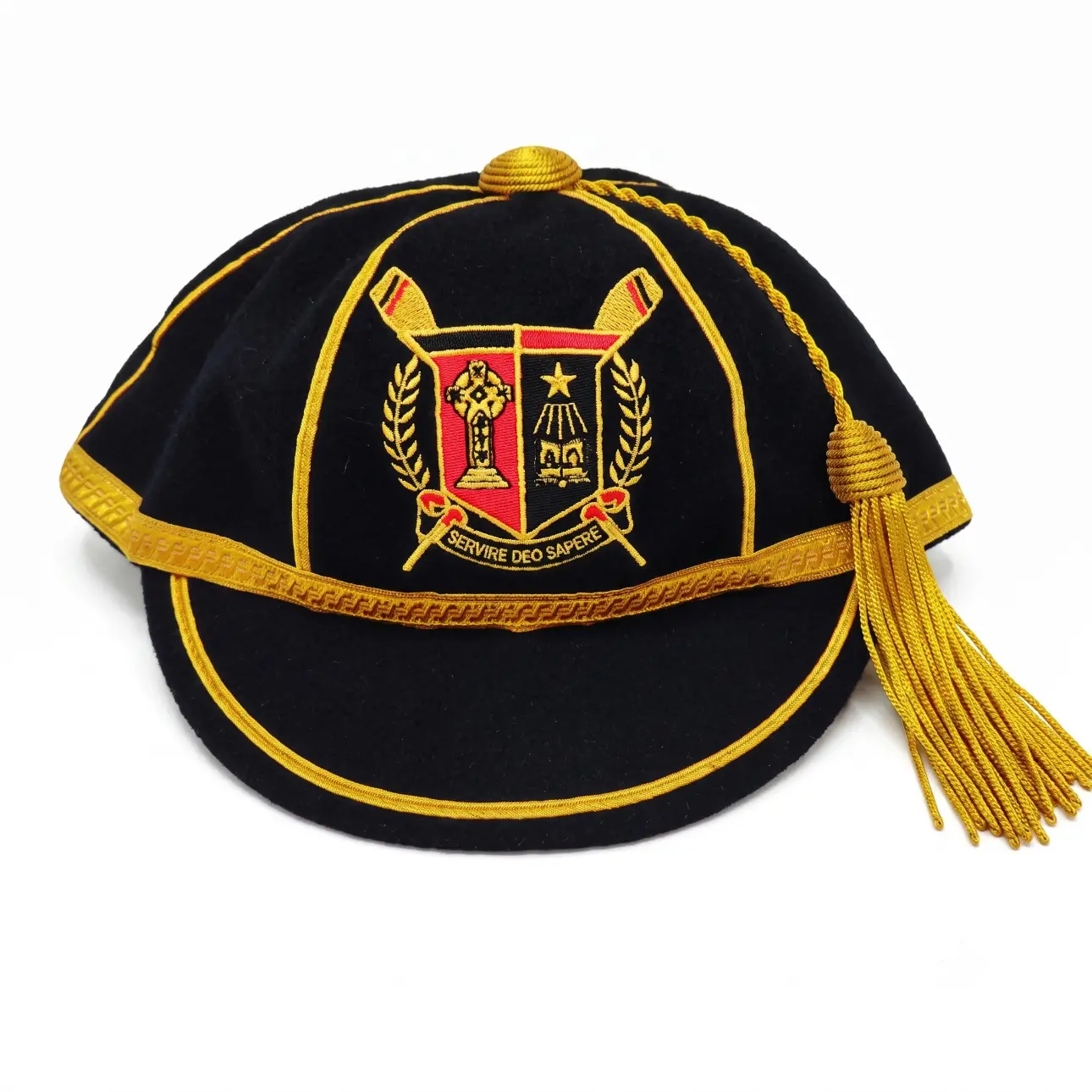 Custom Embroidered Velvet Honours Cap | Sports Award OEM