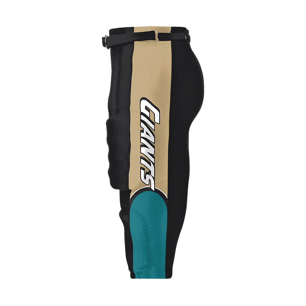 Custom Curved Flank Colorblock American Football Pants | OEM