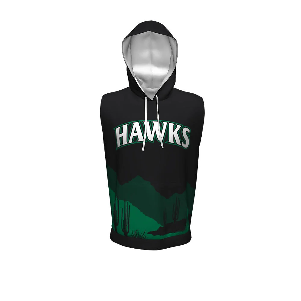 Custom Sleeveless Hoodies | Wholesale Sublimation Gym & Basketball Cut-Off Hoodies
