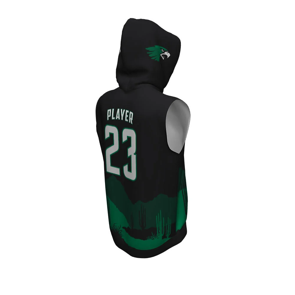 Custom Sleeveless Hoodies | Wholesale Sublimation Gym & Basketball Cut-Off Hoodies