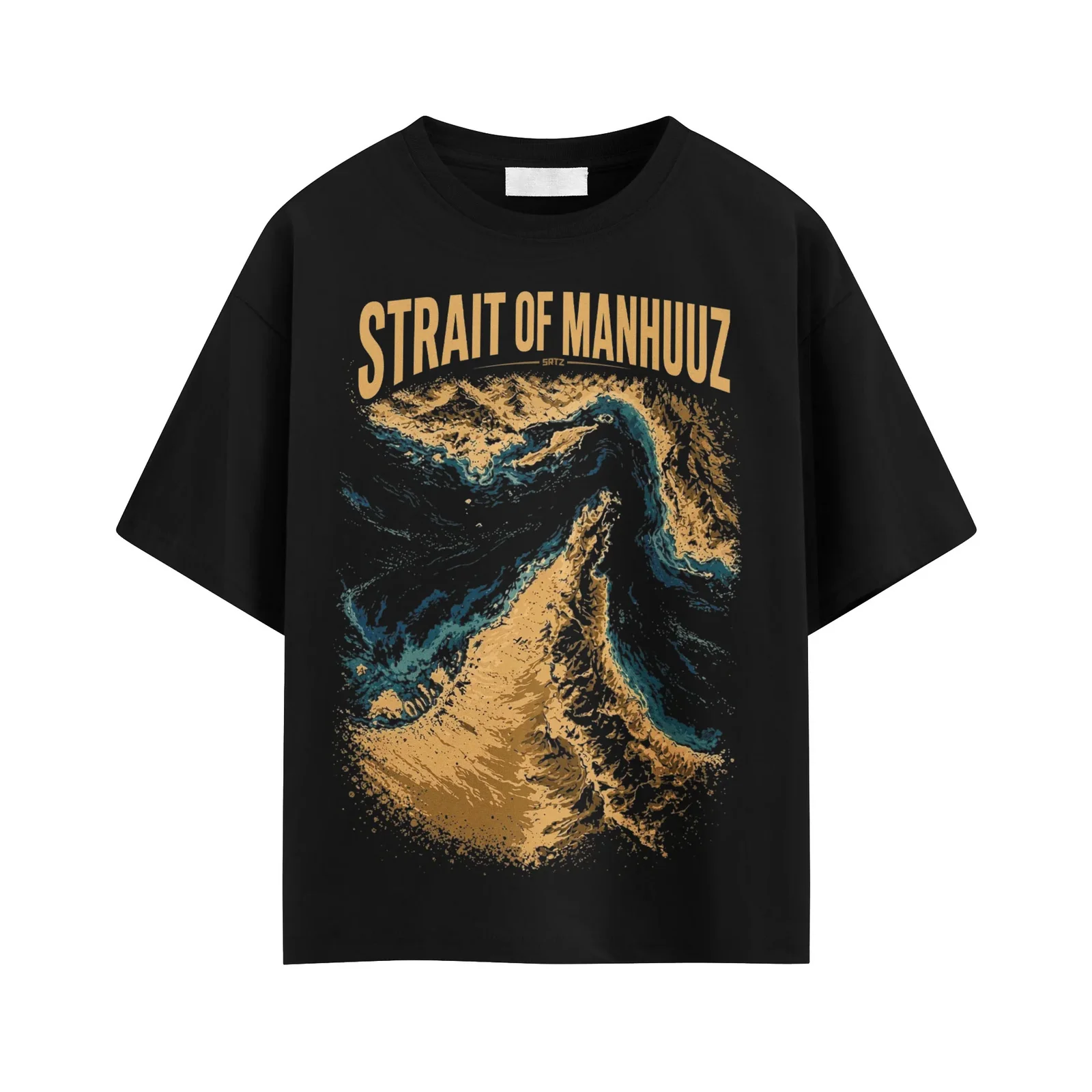 Custom Heavyweight Black Graphic T-Shirt | Screen Print & DTF OEM