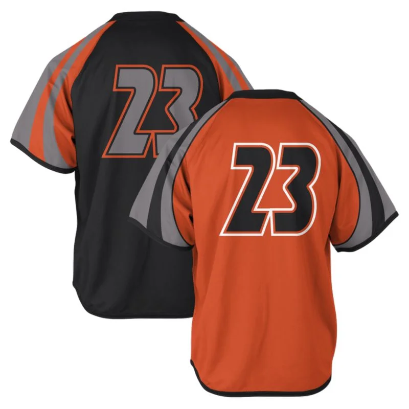 Custom Two-Tone Shoulder Stripe Lacrosse V-Neck Jersey Set | OEM