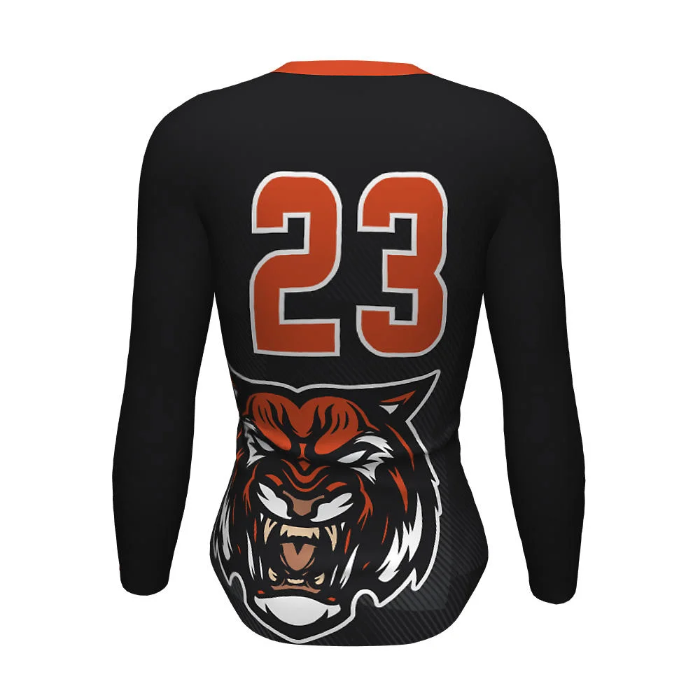 Custom Tigers Long Sleeve Volleyball Jersey | Teamwear OEM