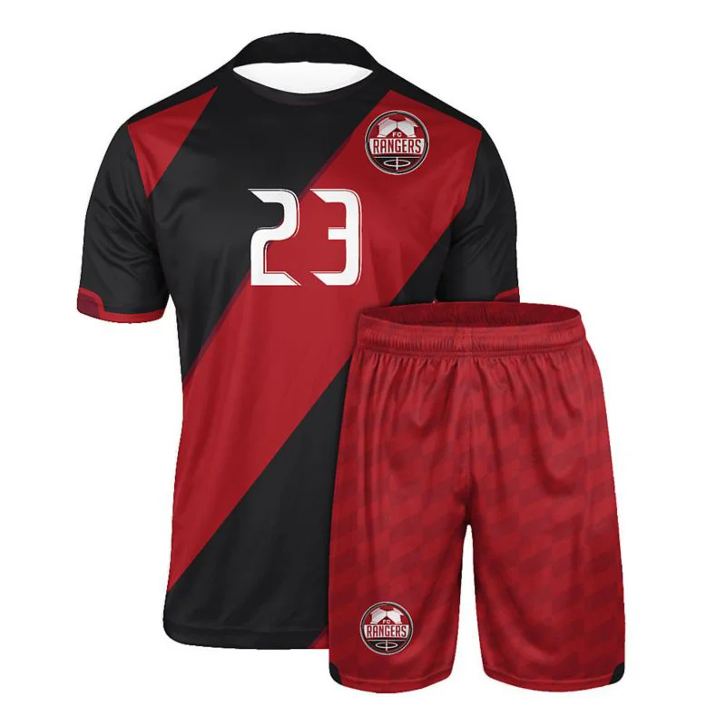 Custom Diagonal Sash Sublimated Soccer Uniform Set | OEM