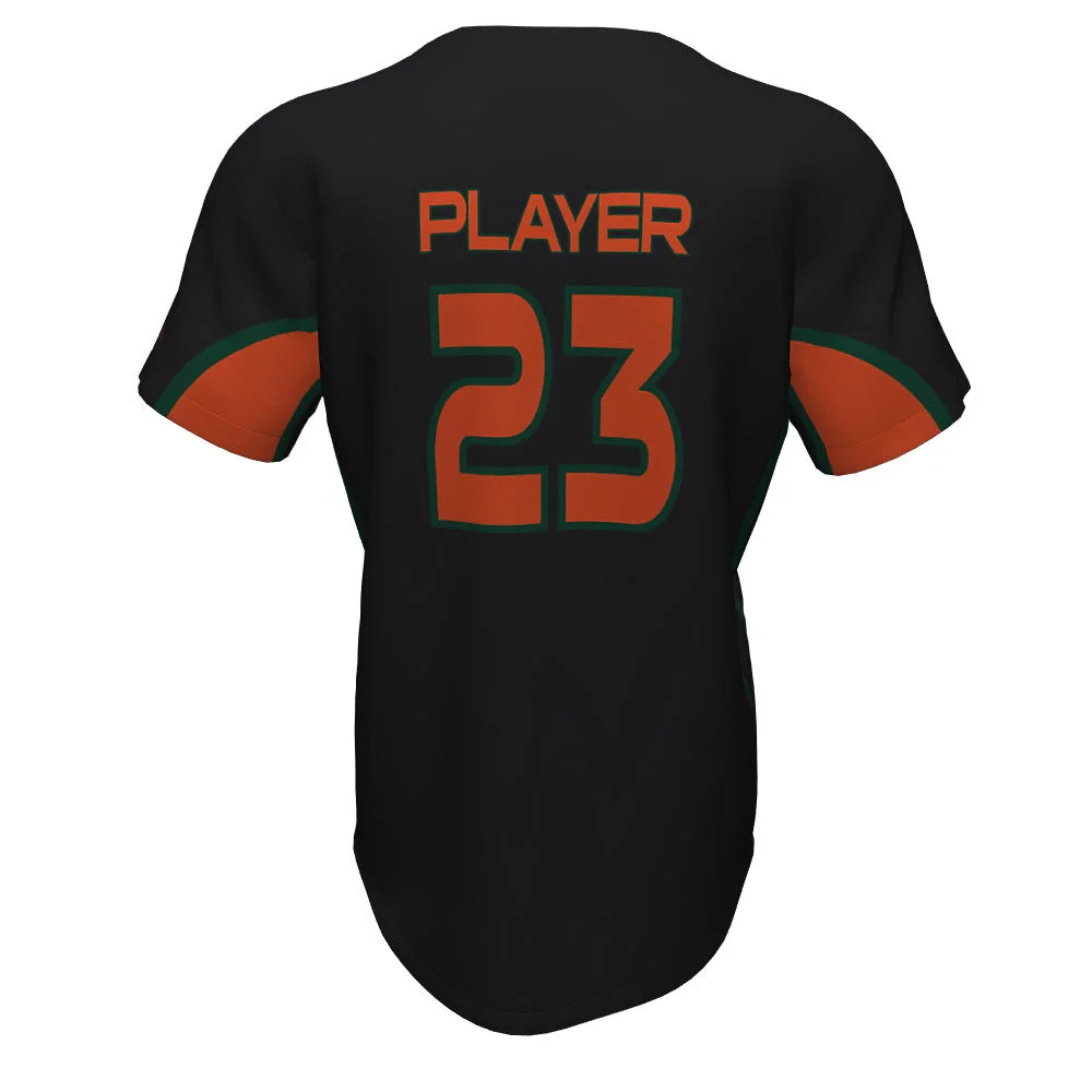 Custom Multi-Stripe Sleeve Baseball Two Button Jersey | OEM