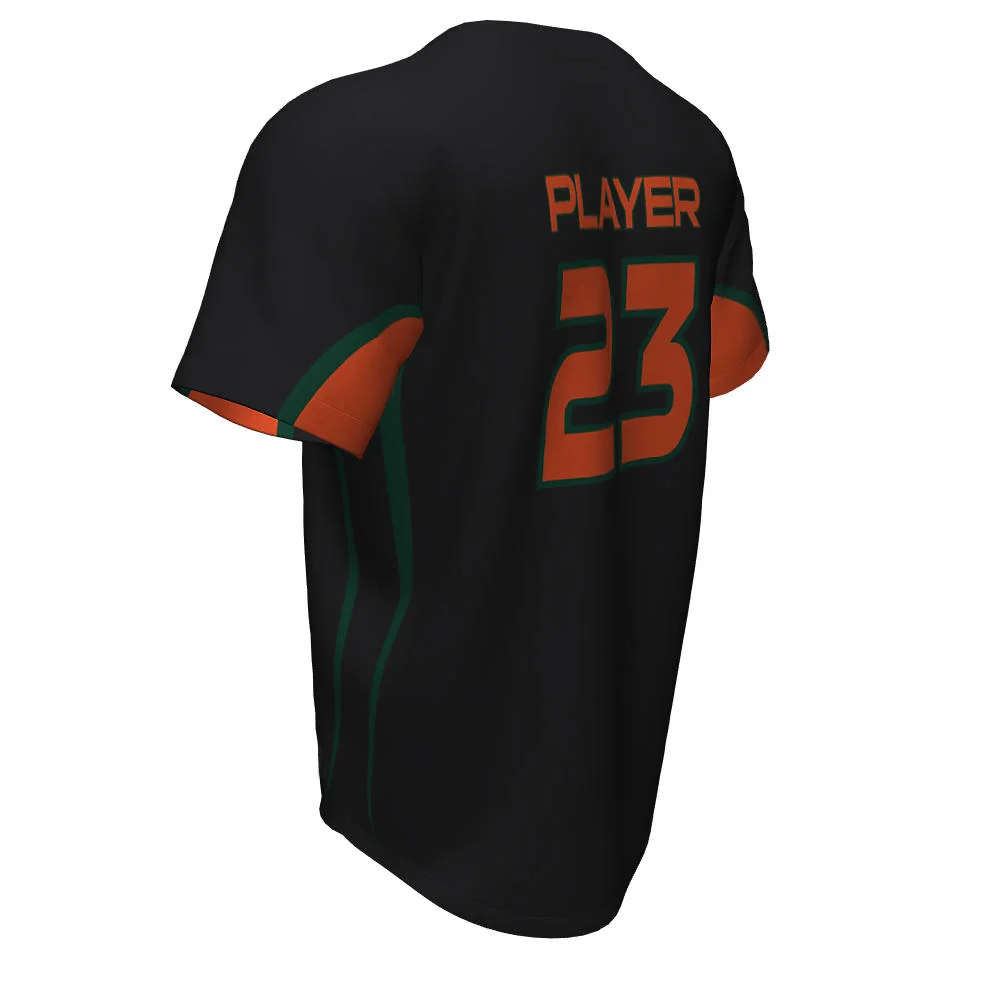 Custom Multi-Stripe Sleeve Baseball Two Button Jersey | OEM