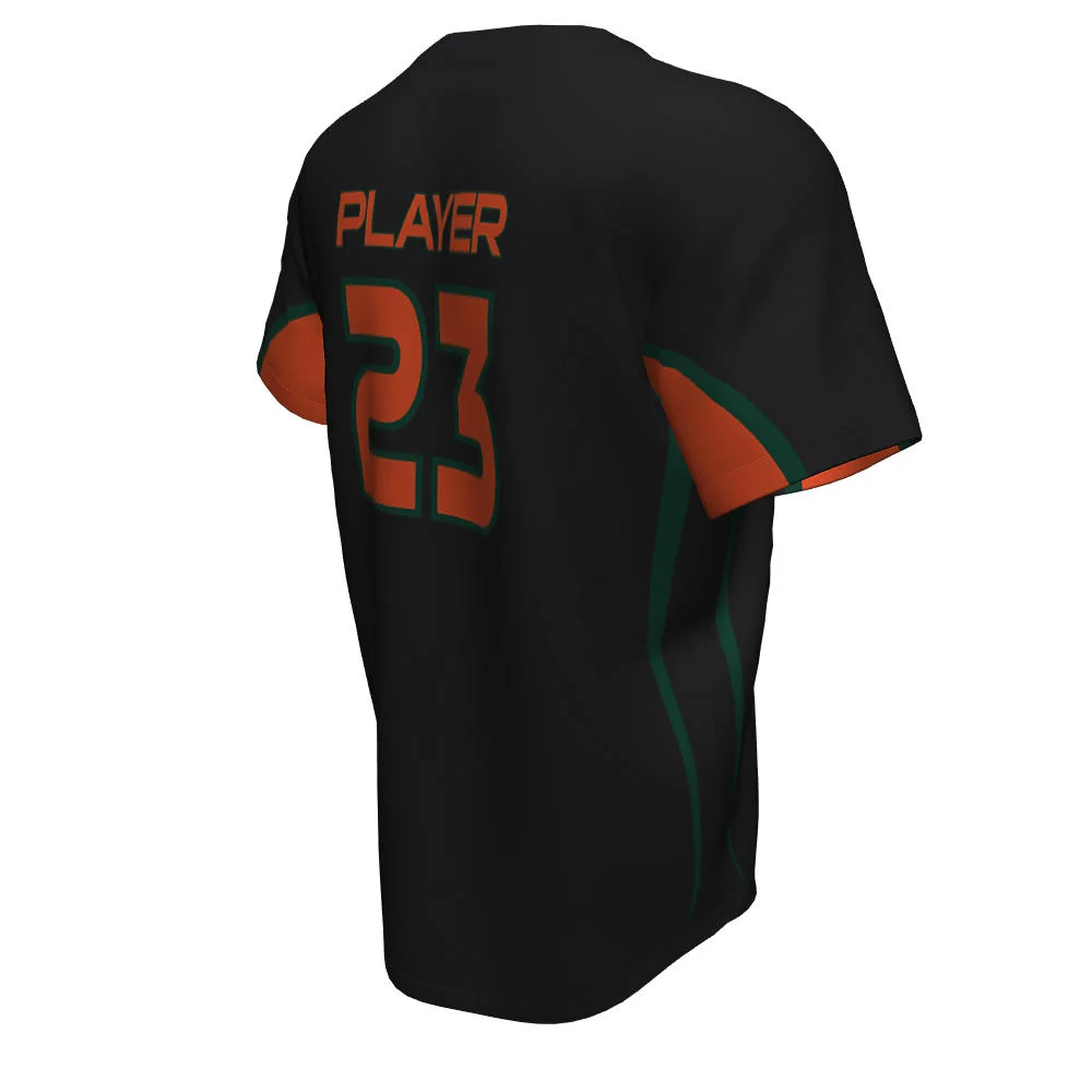 Custom Multi-Stripe Sleeve Baseball Two Button Jersey | OEM