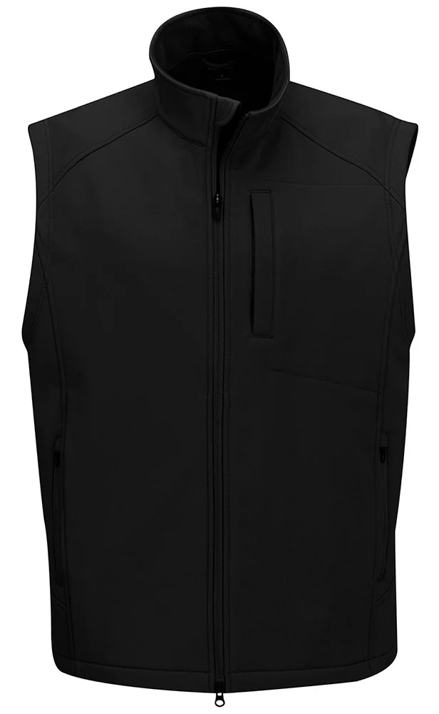 Custom Black Tactical Workwear Softshell Vest | Bodywarmer OEM