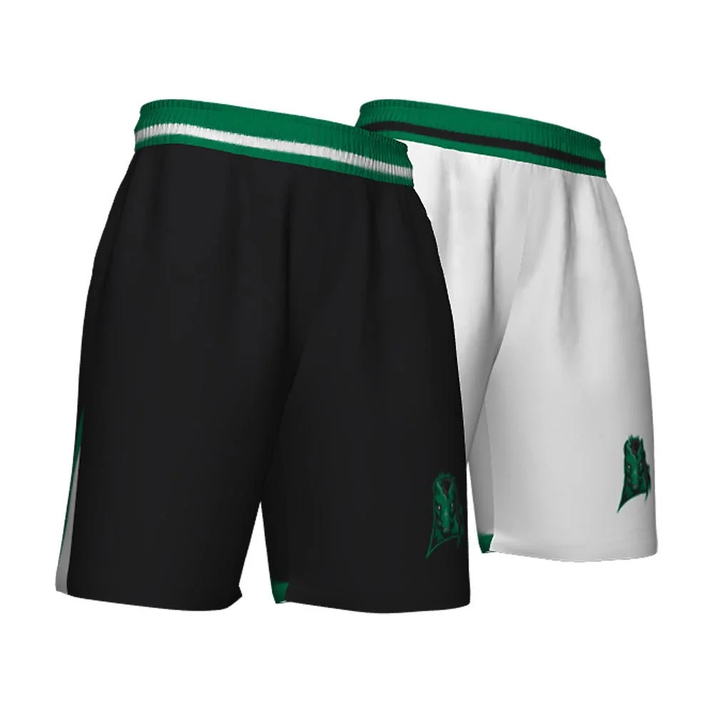 Custom 2-in-1 Black & White Reversible Basketball Shorts | OEM