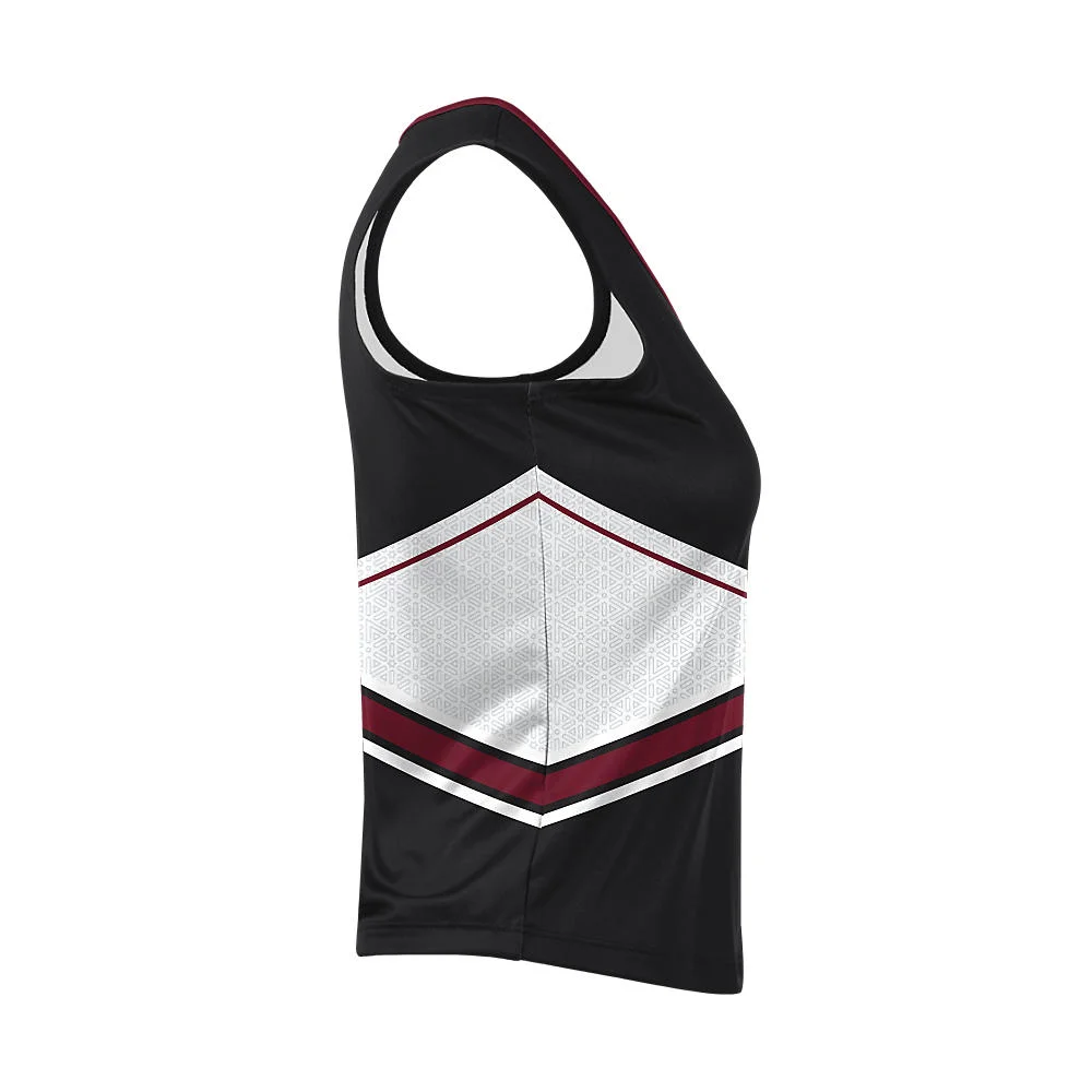 Custom Contrast Chevron Cheer Sleeveless Shell | OEM
