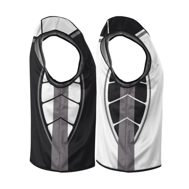 Custom Curved Flank Reversible Sleeveless Lacrosse Jersey | OEM