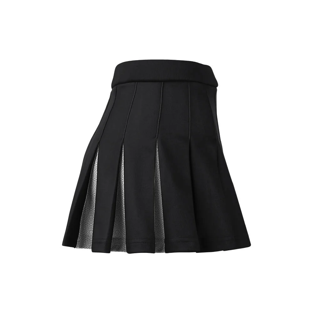 Custom Black & White Under-Pleat Cheer Skirt | OEM