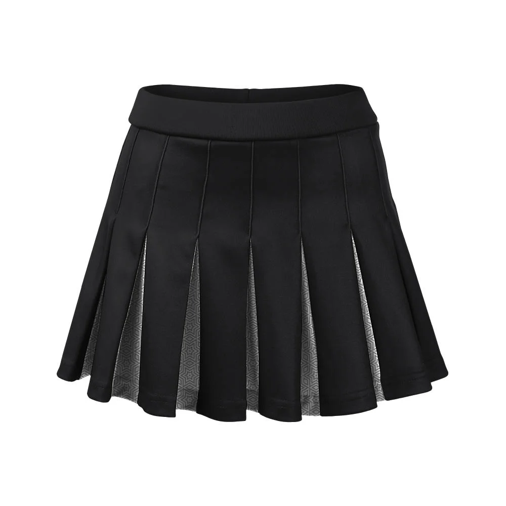 Custom Black & White Under-Pleat Cheer Skirt | OEM