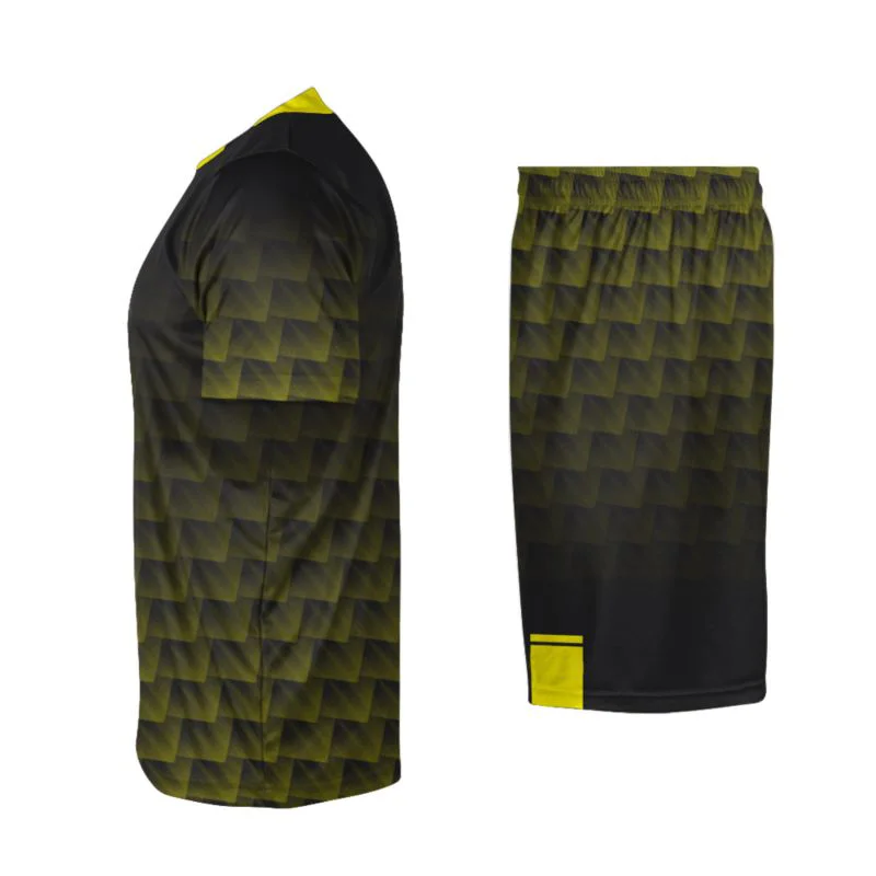 Custom Geometric Textured Sublimated Soccer Uniform Set | OEM