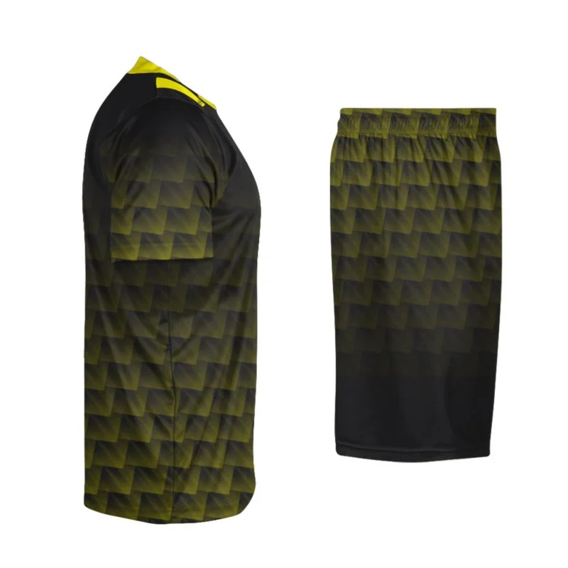 Custom Geometric Textured Sublimated Soccer Uniform Set | OEM