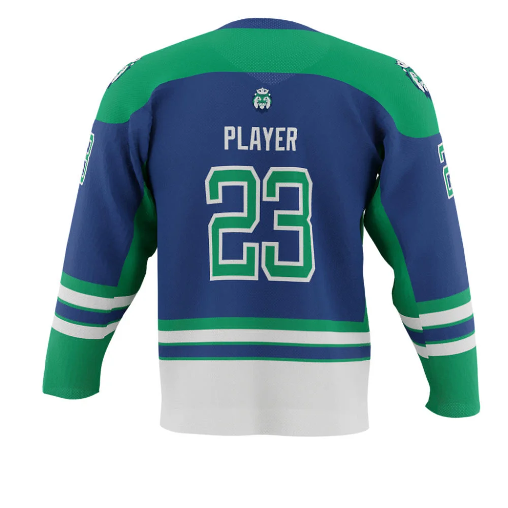 Custom Striped Hem Two-Tone Ice Hockey Jersey | OEM