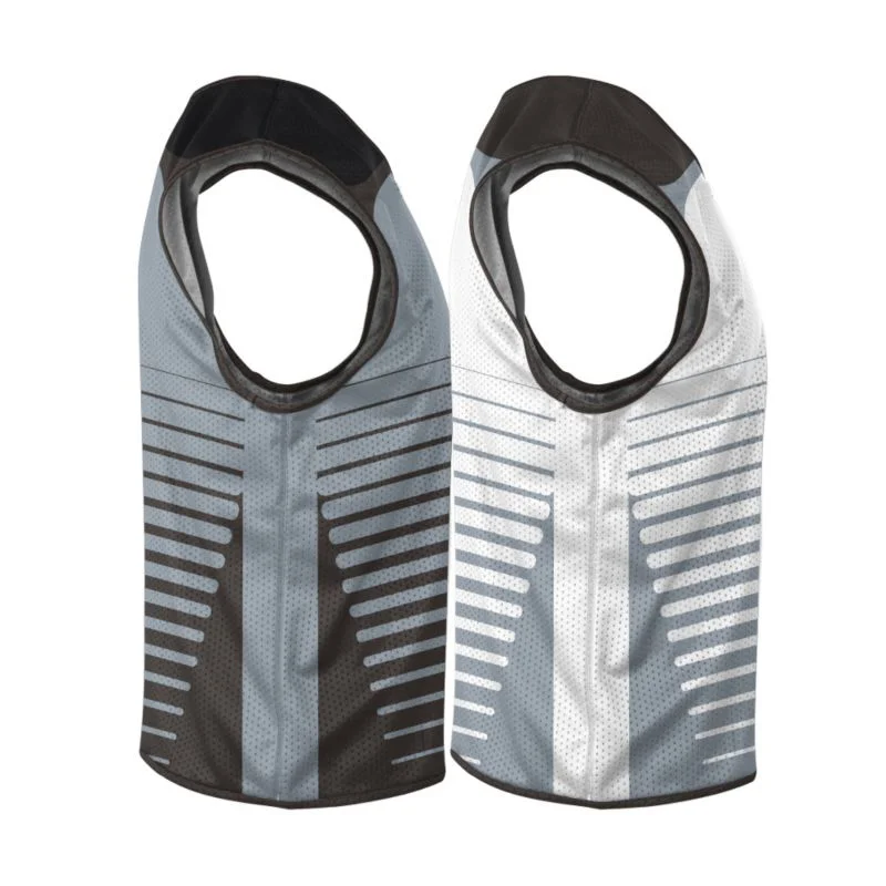 Custom Monochrome Chevron Reversible Sleeveless Lacrosse Jersey | OEM