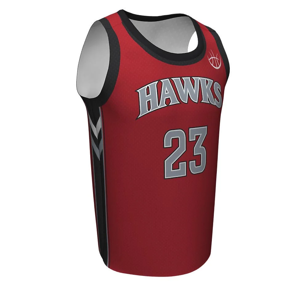 Custom Chevron Side Panel Crew Neck Basketball Jersey | OEM