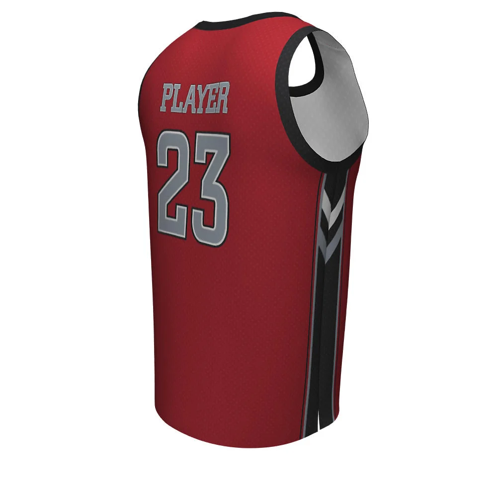 Custom Chevron Side Panel Crew Neck Basketball Jersey | OEM