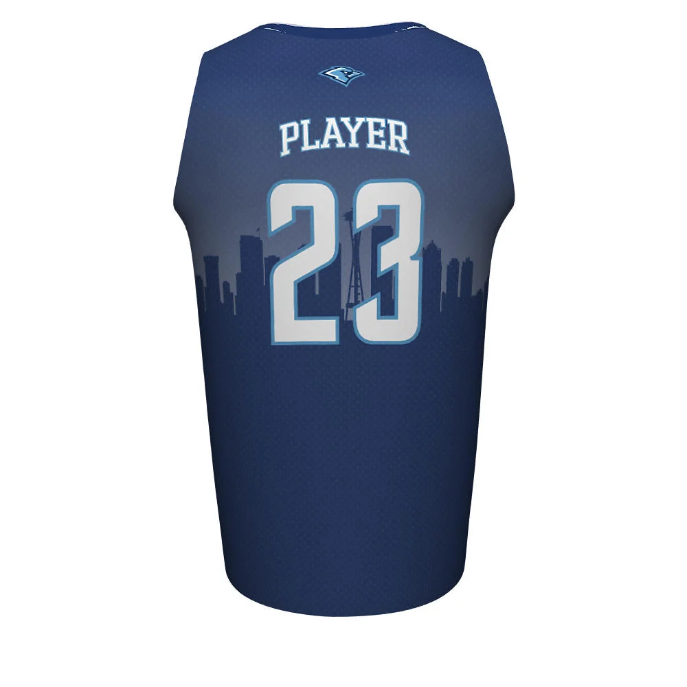 Custom City Skyline Sublimated Crew Neck Basketball Jersey | OEM