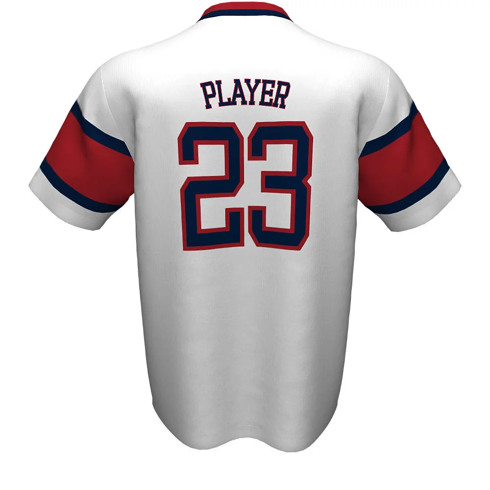 Custom Colorband Chest Stripe Baseball Short Sleeve Jersey | OEM