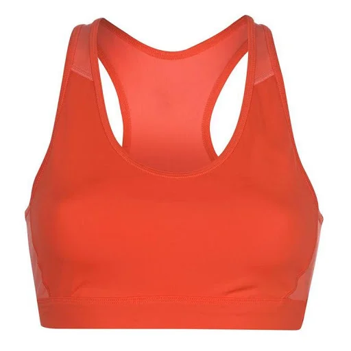 Custom Coral Orange High-Impact Racerback Sports Bra | OEM