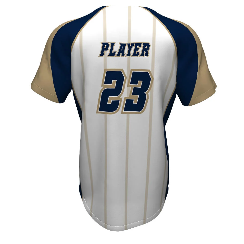 Custom Pinstripe Raglan Baseball Two Button Jersey | OEM