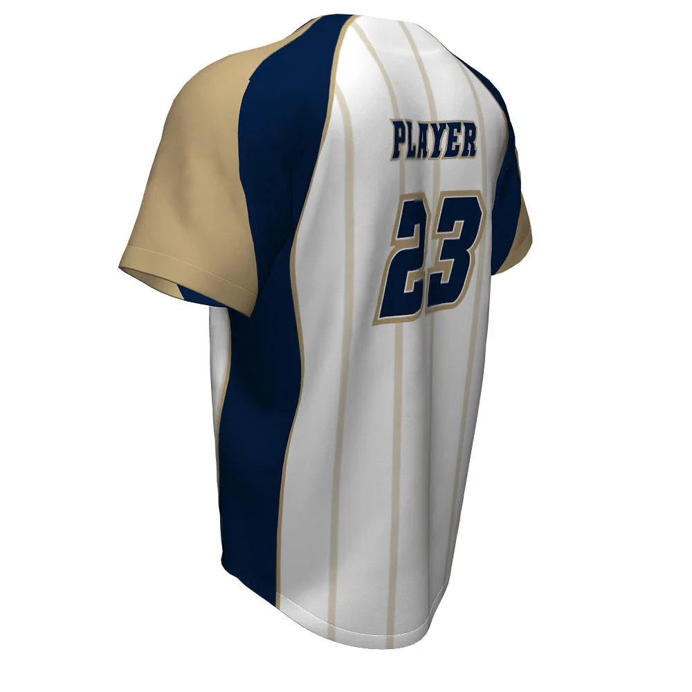 Custom Pinstripe Raglan Baseball Two Button Jersey | OEM