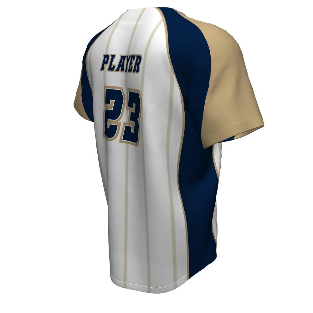 Custom Pinstripe Raglan Baseball Two Button Jersey | OEM