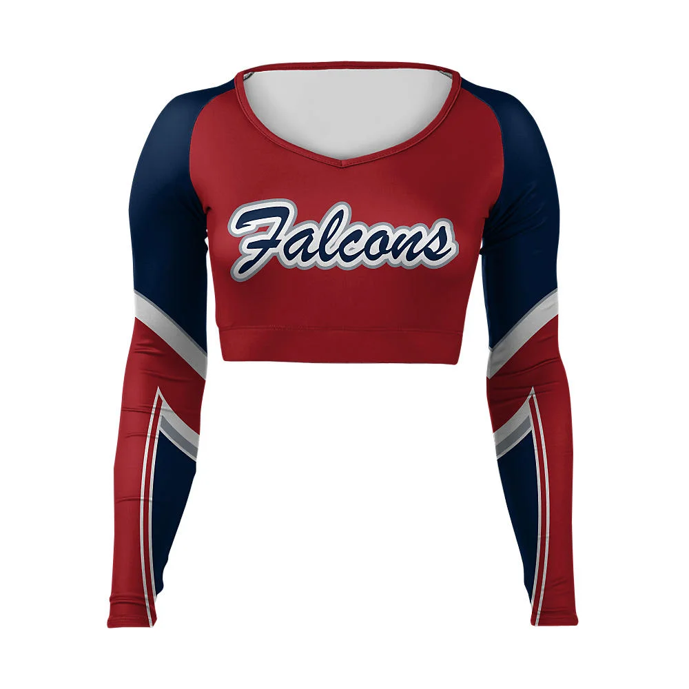 Custom Two-Tone Chevron Cheer V-Neck Bodyliner | OEM