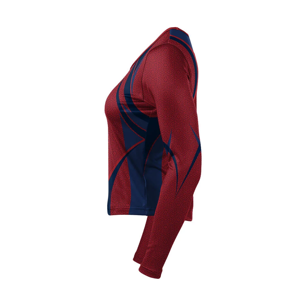 Custom Two-Tone Contour Cheer Long Sleeve Shell | OEM