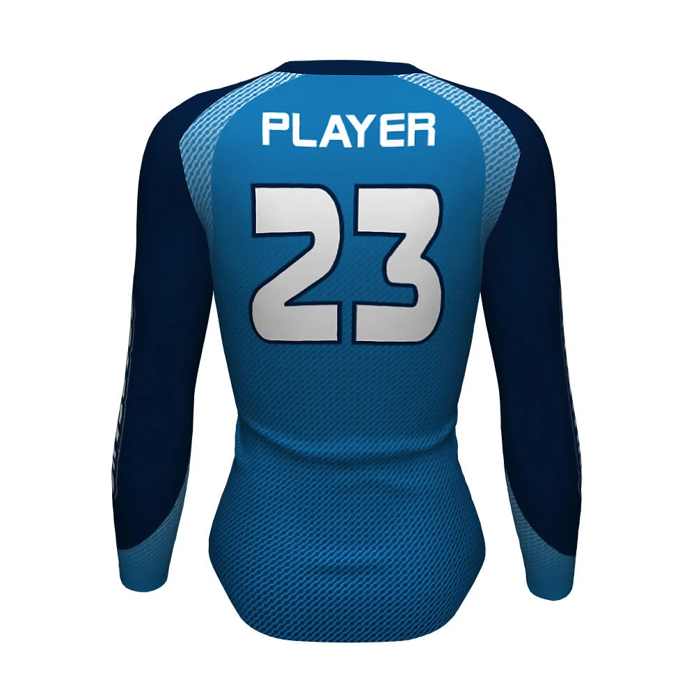 Custom Two-Tone Raglan Long Sleeve Volleyball Jersey | OEM
