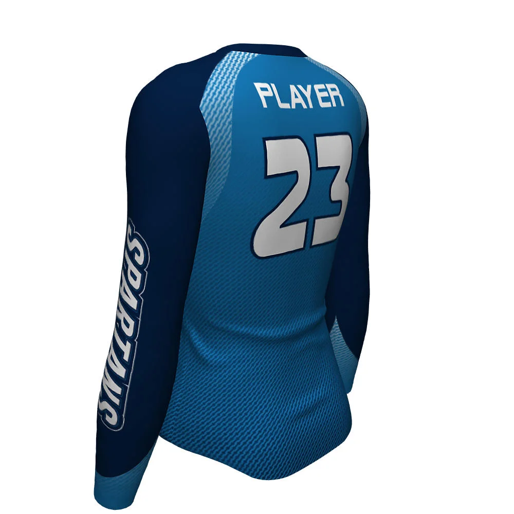 Custom Two-Tone Raglan Long Sleeve Volleyball Jersey | OEM