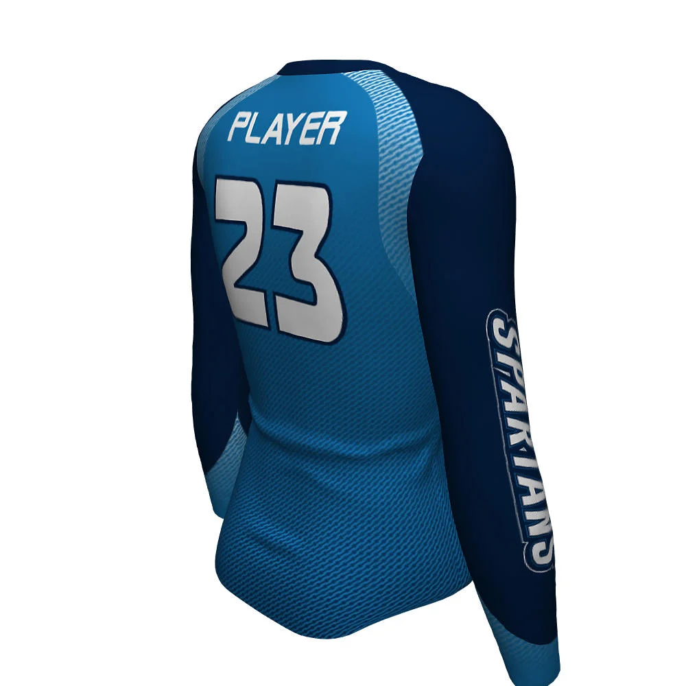 Custom Two-Tone Raglan Long Sleeve Volleyball Jersey | OEM