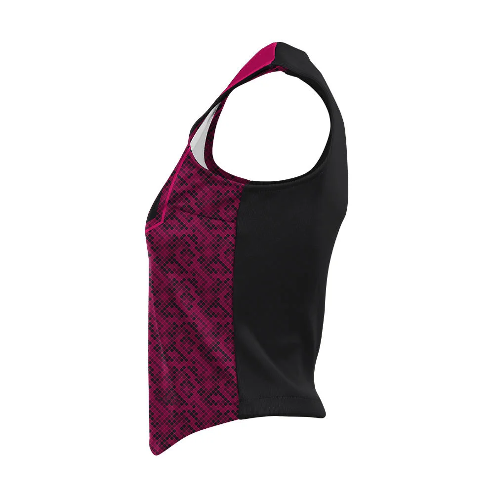 Custom Diagonal Sash Textured Cheer Modified Shell | OEM