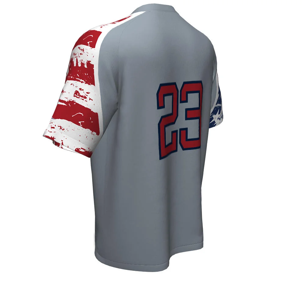 Custom Distressed Graphic Sleeve Baseball Jersey | OEM